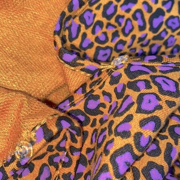 Wrangler Reyro leopard print wrap top size size medium - Picture 5 of 7